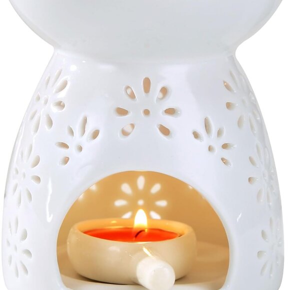 Other - Ceramic Tea Light Candle Holder, Essential Oil Burner Wax Melt Burner, Incense A